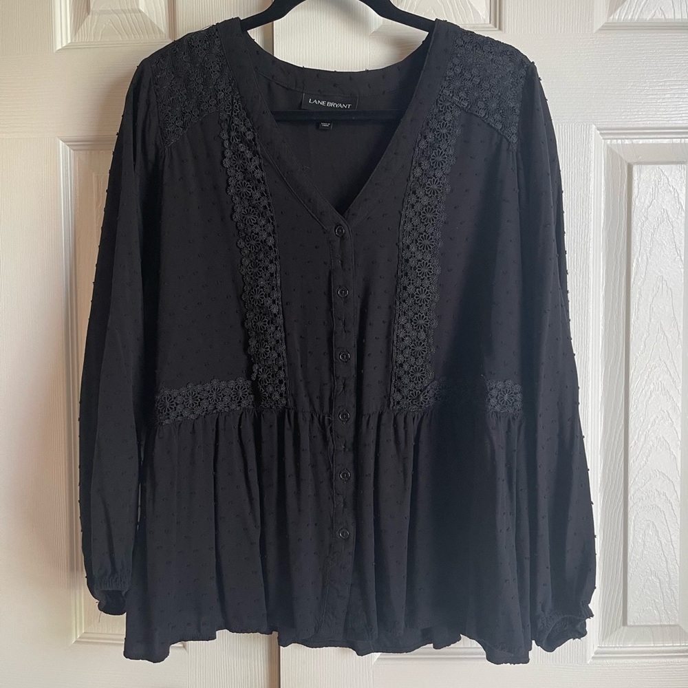 Black Lane Bryant Top XXL